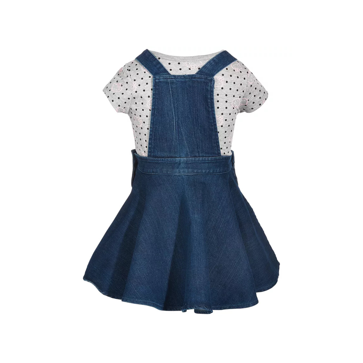 Hello|Kitty Denim Pinafore Dress Set – Outfit for Girls – Contempo Kids