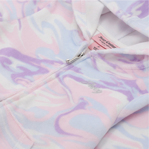 Juicy-Swirly Pastel Velour Hoodie & Joggers Set