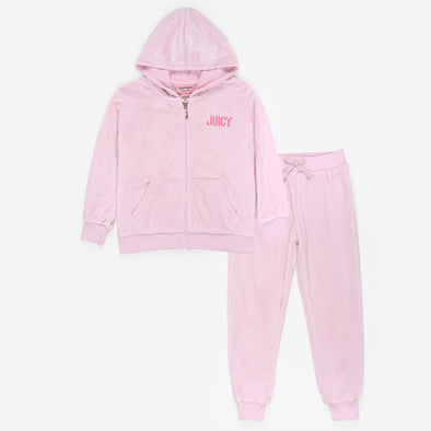 Juicy| Blush Velour Lounge Set
