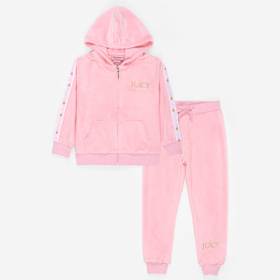 Juicy| Velour Luxe Tracksuit – Blush Pink