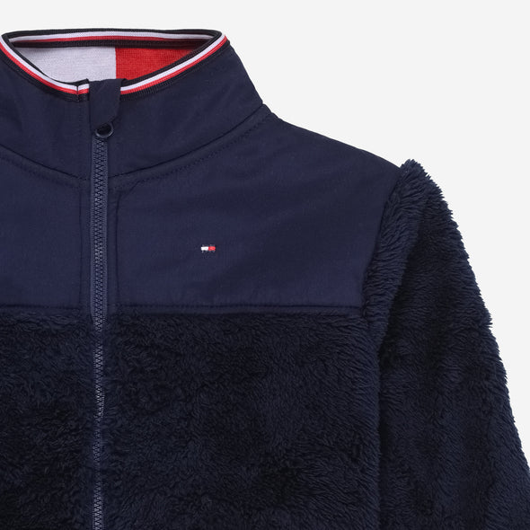 Tommy|Navy Plush Fleece 2-Piece Set