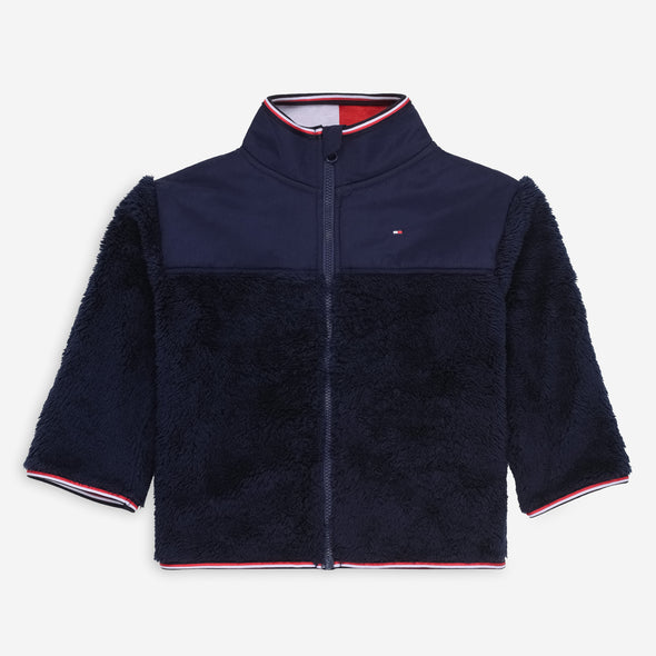Tommy|Navy Plush Fleece 2-Piece Set
