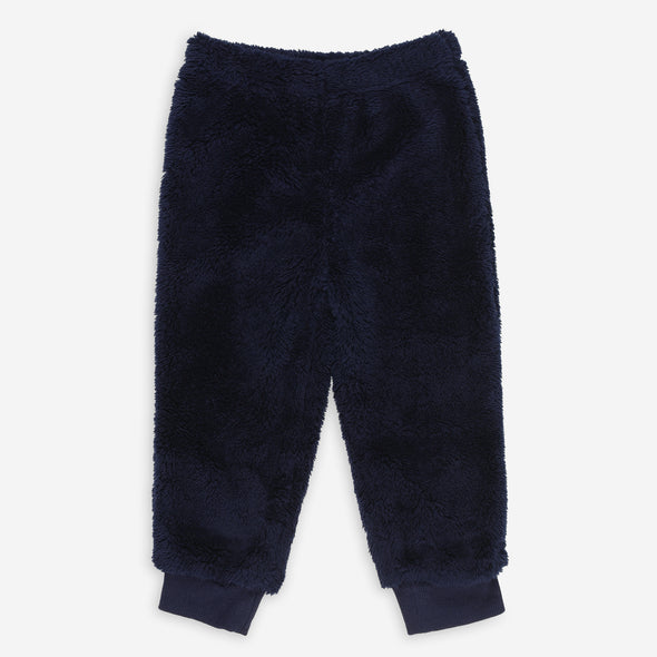 Tommy|Navy Plush Fleece 2-Piece Set