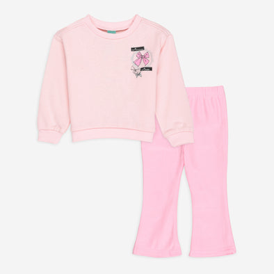 Mini Chic Pink Bow 2 Pc Set