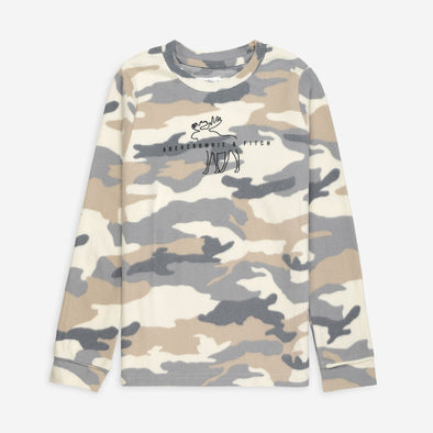 Neutral Camo Waffle Top