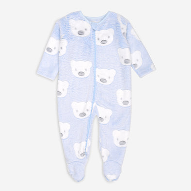 NXT-Blue Bear 2-Way Zip Plush Coverall