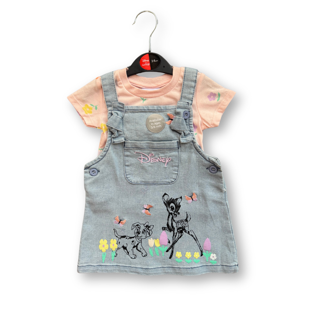 Shop MoonBug Cocomelon Print T-shirt And Dungaree Set Online...